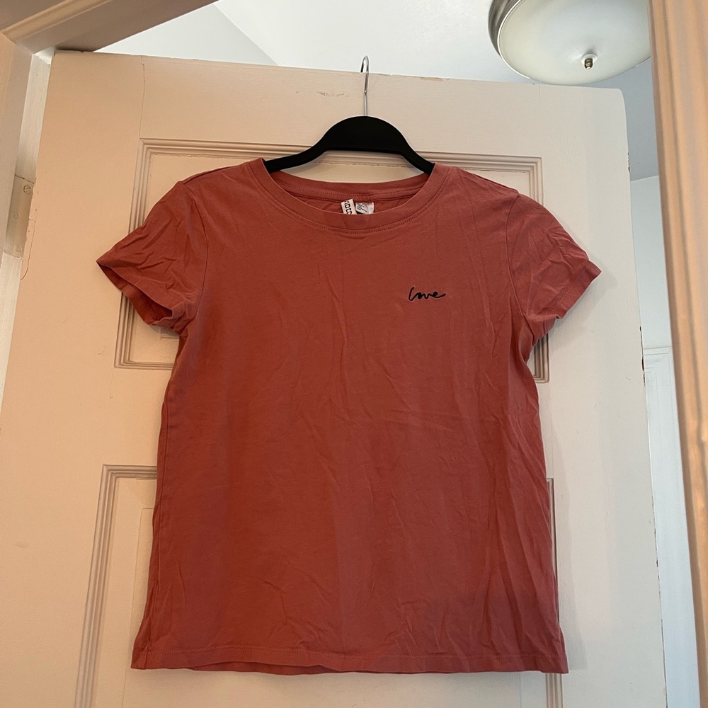 Divided Pink Fitted Short Sleeve T-Shirt